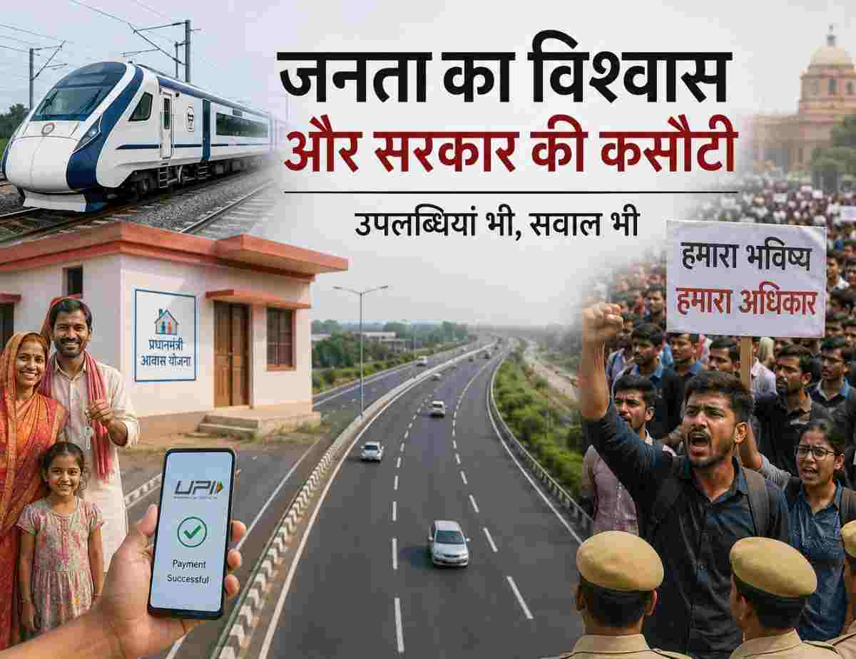 जनता का विश्वास और सरकार की परीक्षा: भारत किस दिशा में आगे बढ़ रहा है?